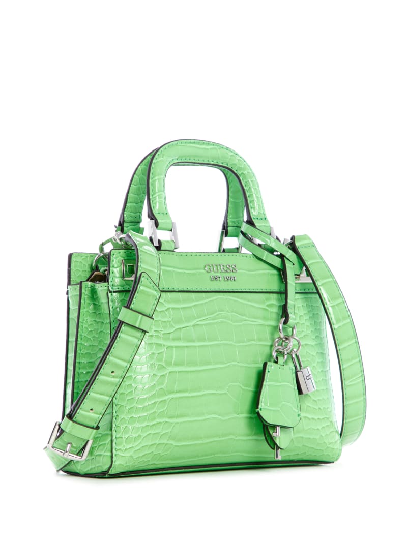 Green Women's Guess Katey Satchel Bags | 0827935-YK