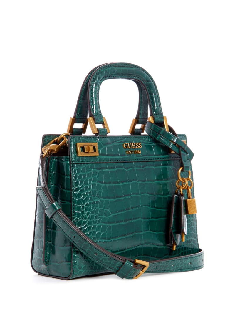 Green Women's Guess Katey Satchel Bags | 7420896-HJ