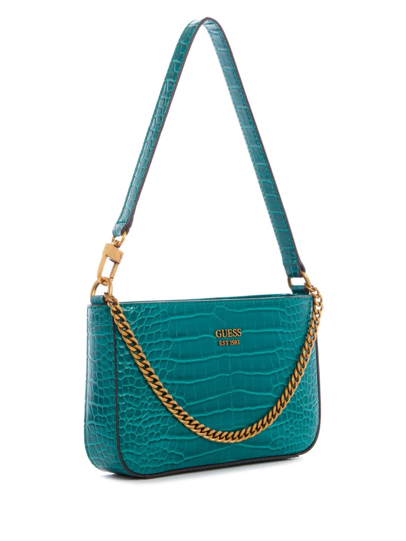 Green Women's Guess Katey Shoulder Bags | 1843972-MD