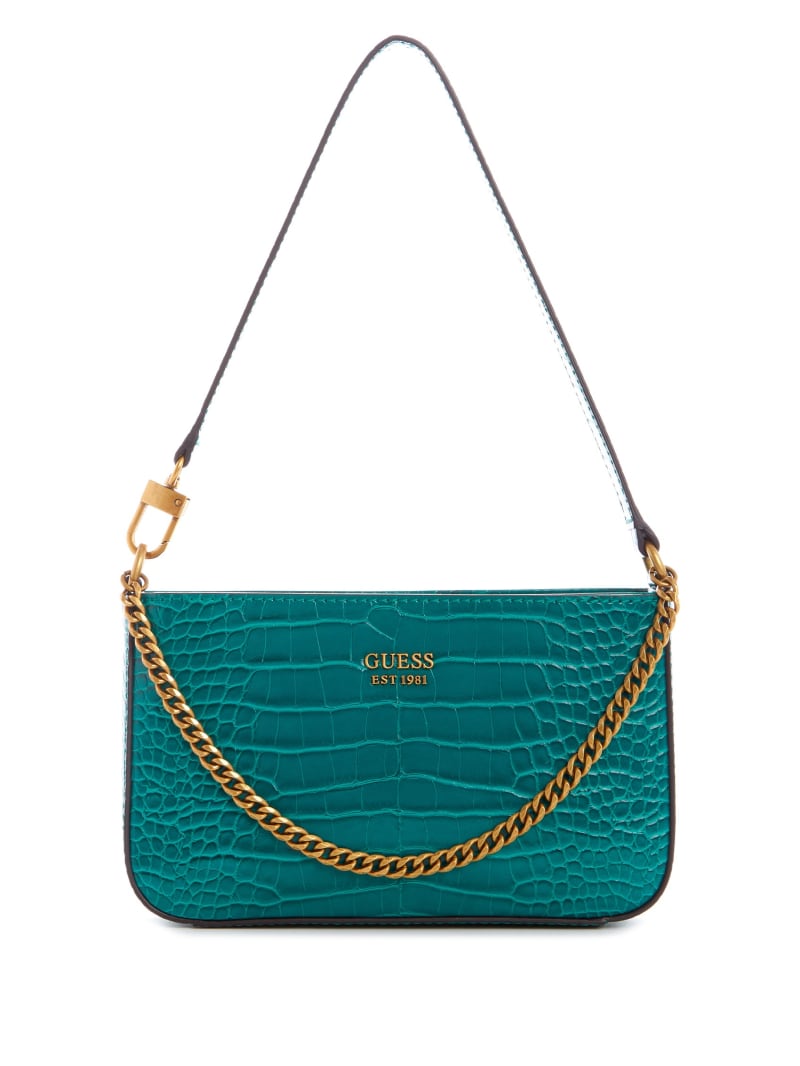 Green Women\'s Guess Katey Shoulder Bags | 1843972-MD