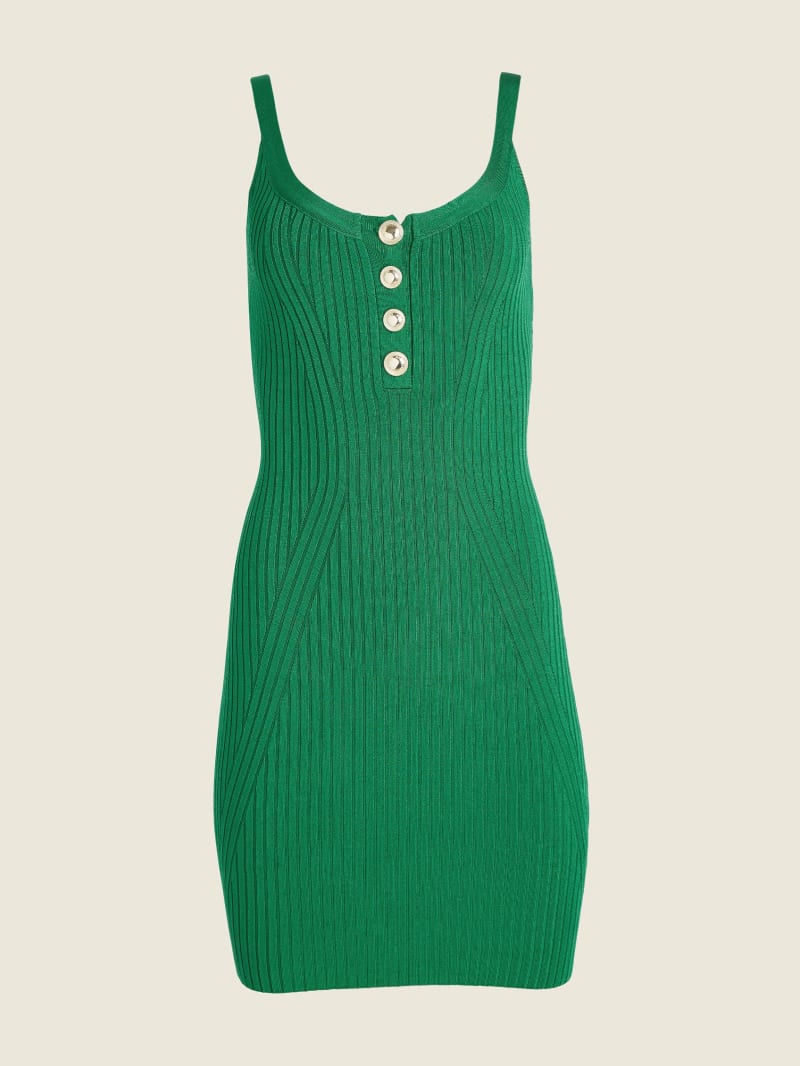 Green Women's Guess Leona Dress | 3289671-FU