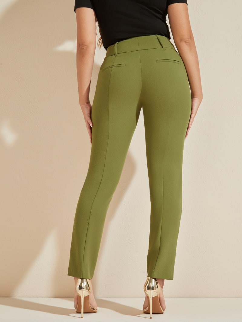 Green Women's Guess Shelly Pants | 2354106-EG