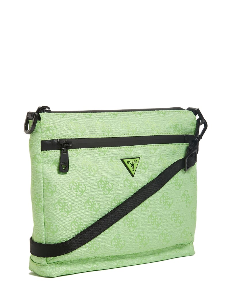 Green Women's Guess Vezzola Nylon Wallets | 5409817-OJ