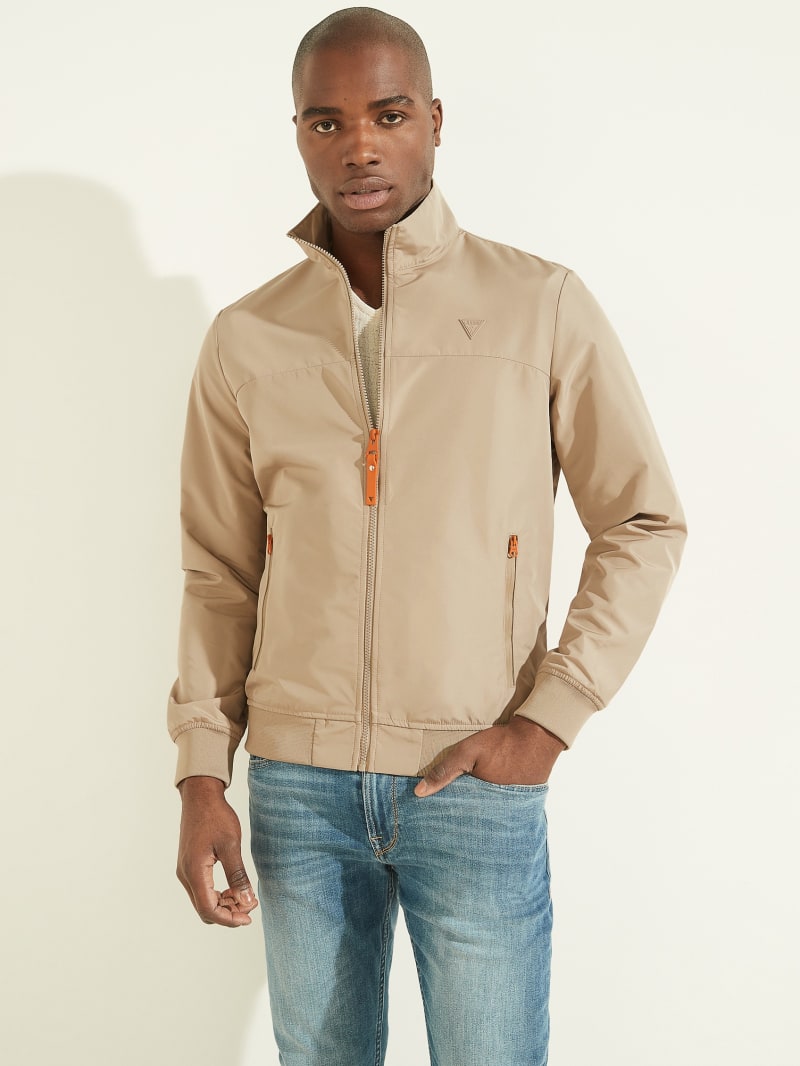 Grey Men's Guess Amos Flight Jackets | 8093645-FY