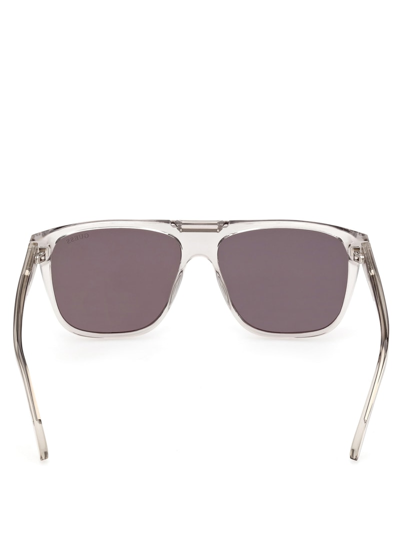 Grey Men's Guess Aviator Sunglasses | 8039156-WV