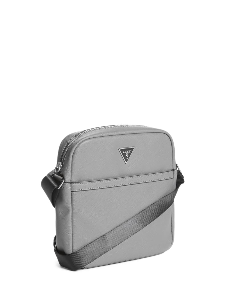 Grey Men's Guess Certosa Flat Bags | 1302546-VW