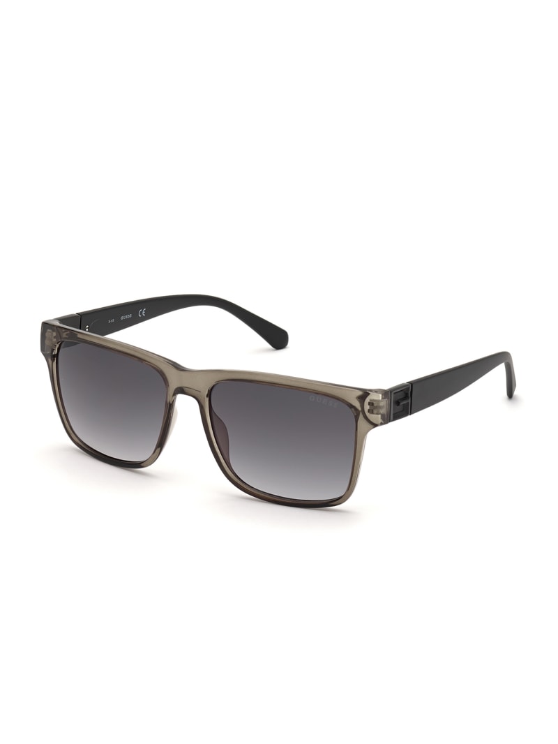 Grey Men's Guess Jake Square Sunglasses | 5927830-IA