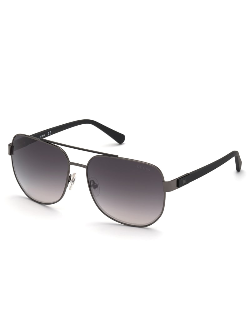 Grey Men's Guess Marlon Navigator Sunglasses | 6780245-QC