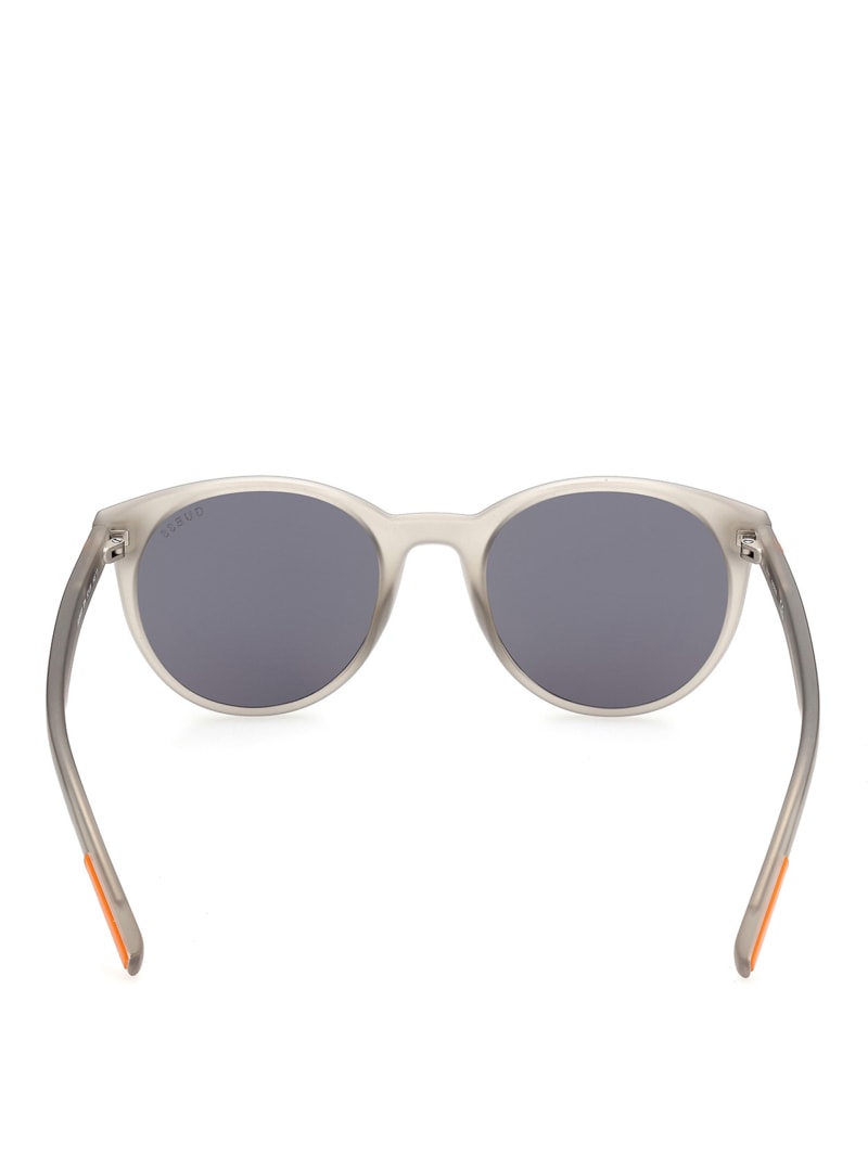 Grey Men's Guess Round Sunglasses | 3546179-JU