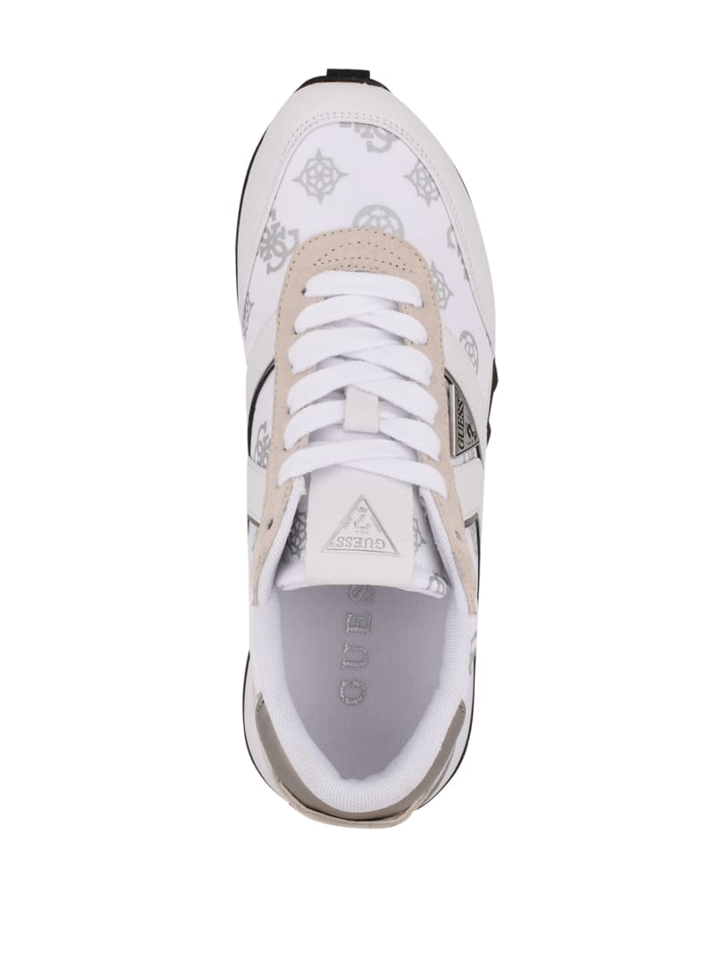 Grey Men's Guess Samsin Logo Print Sneakers | 0564972-CL