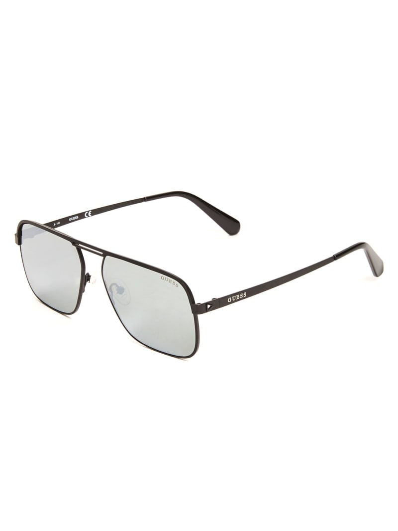 Grey Men's Guess Top Bar Aviator Sunglasses | 4065281-FA