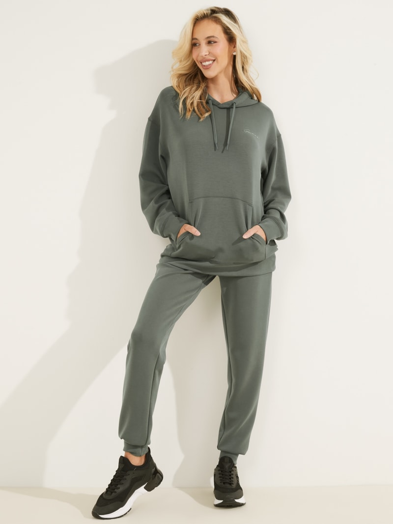 Grey Women's Guess Eco Effie Hoodie | 2094137-JI