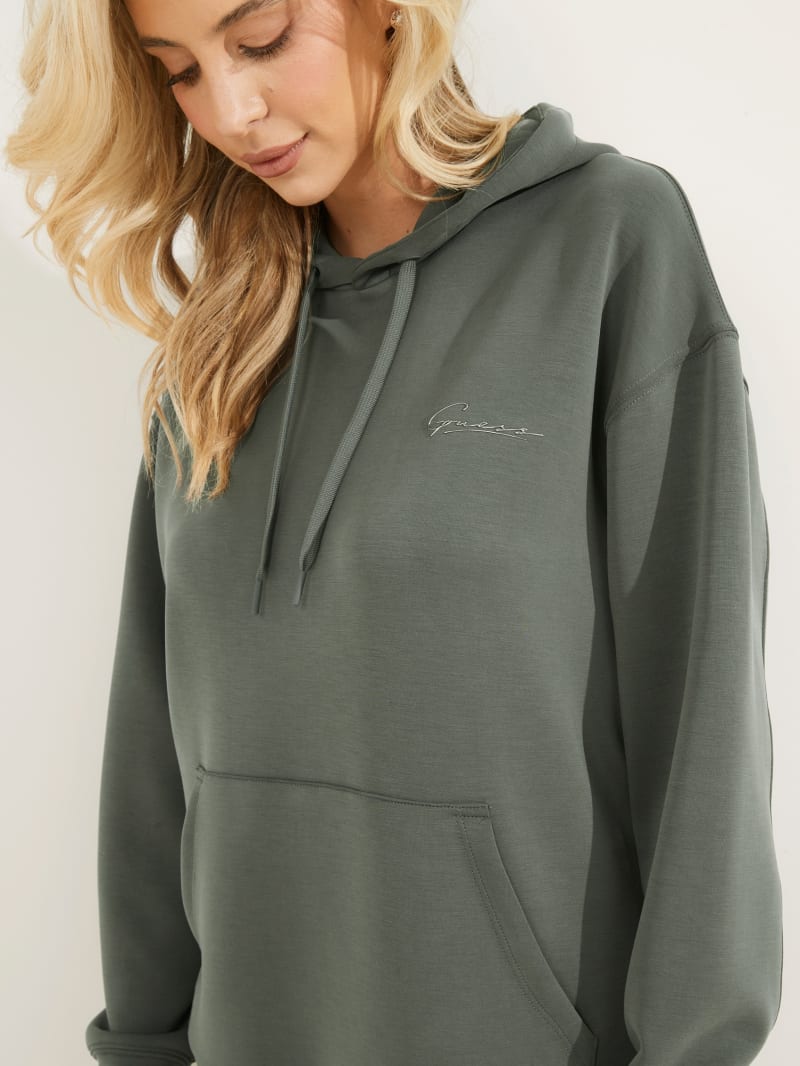 Grey Women's Guess Eco Effie Hoodie | 2094137-JI