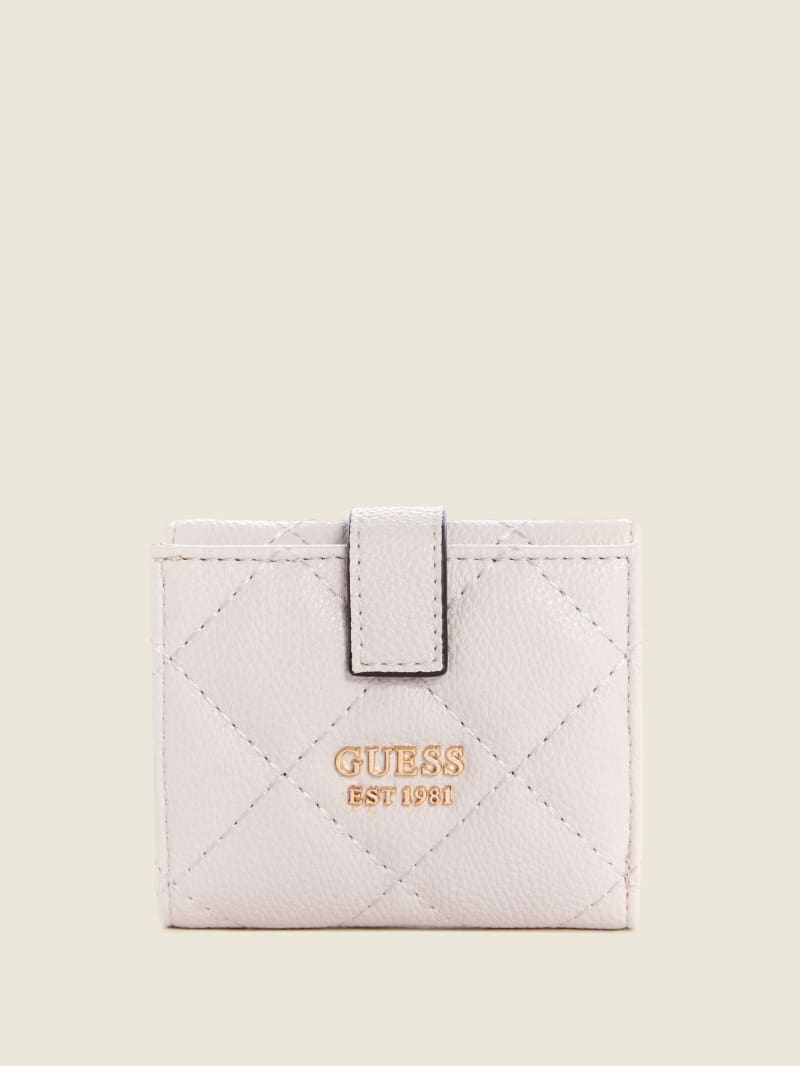 Grey Women\'s Guess Gillian Petite Trifold Wallets | 0897435-PQ