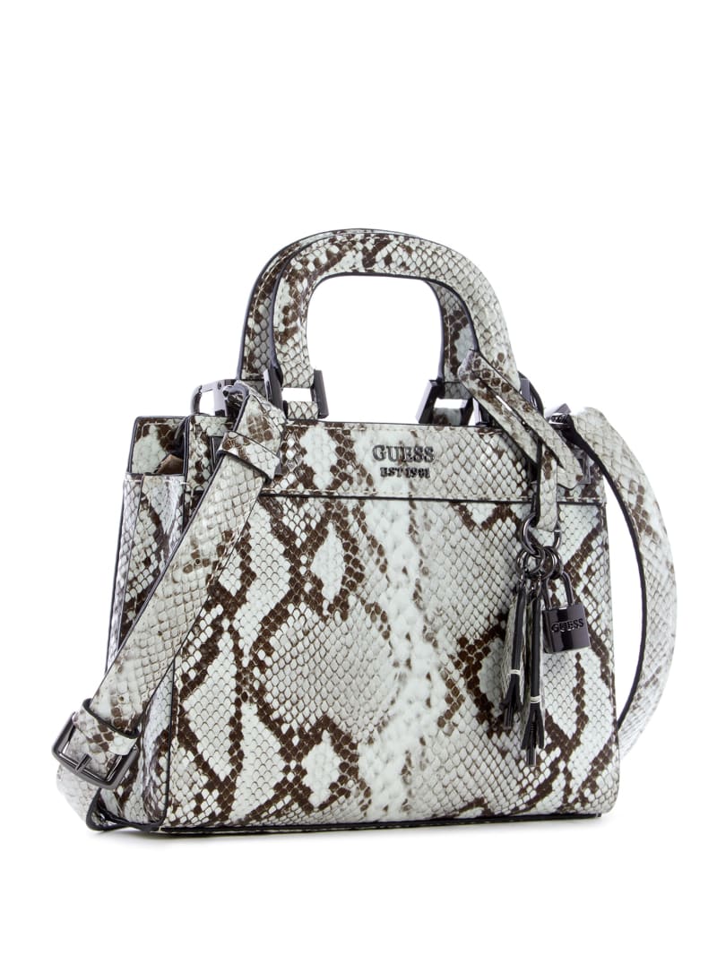 Grey Women's Guess Katey Croc Satchel Bags | 9327580-KN