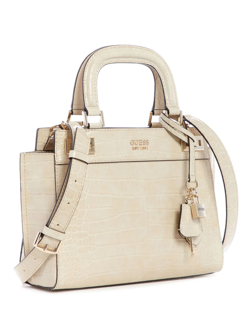 Grey Women's Guess Katey Girlfriend Satchel Bags | 2954816-JN