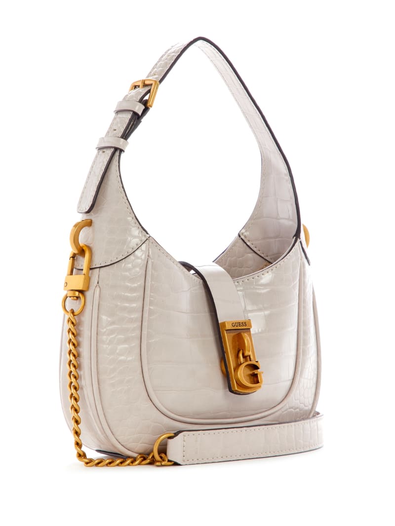 Grey Women's Guess Maimie Croc Mini Bag | 4283569-LG