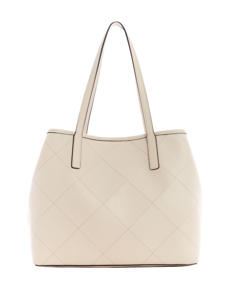 Grey Women's Guess Vikki Quilted Tote Bags | 6723541-KJ