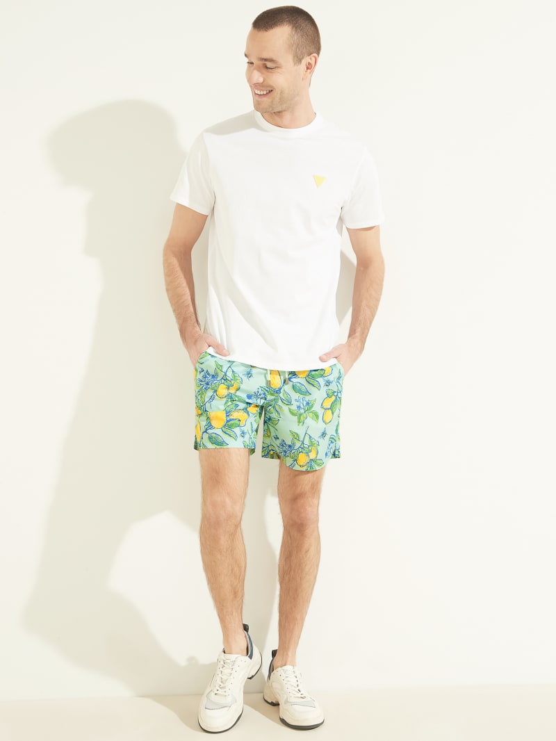 Lemon Men's Guess Fruit Woven Swim Trunks Swimwear | 8142056-HN