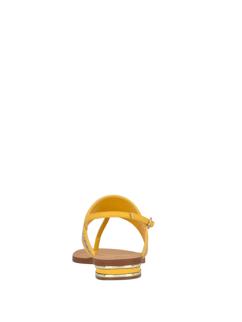 Light Beige Women's Guess Cadyna Logo Strappy Sandals | 4701352-TS