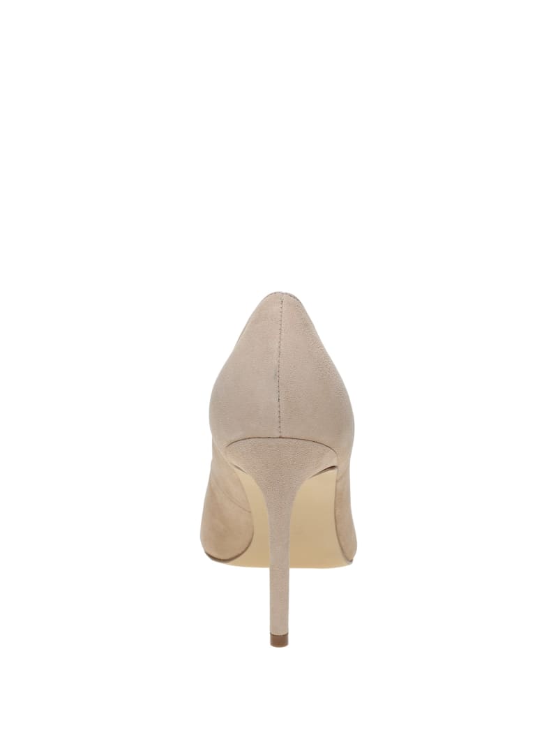 Light Beige Women's Guess Faida Scallopeds Heels | 3596817-AN