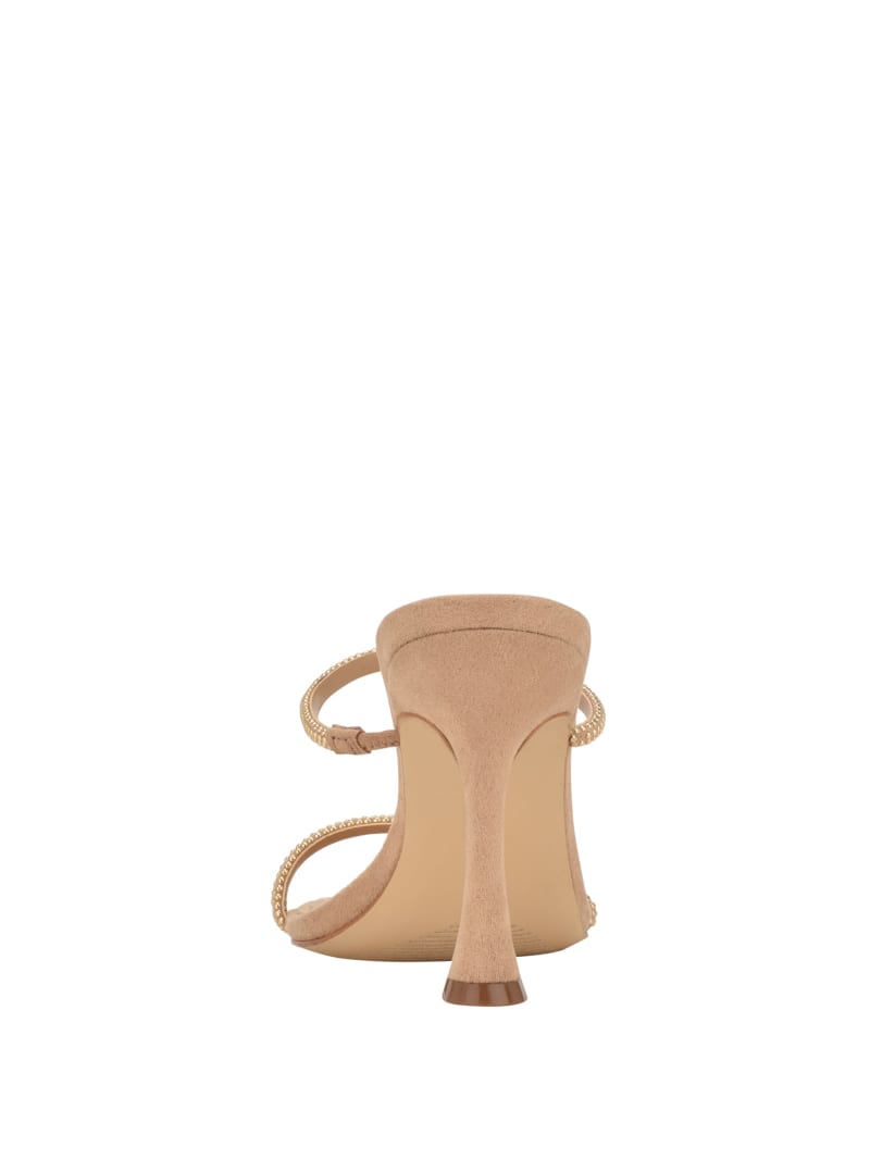 Light Beige Women's Guess Habbit Kitten Heels | 5970421-BT