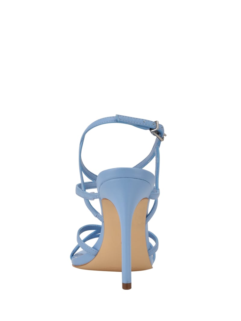 Light Blue Women's Guess Fumi Strappy Heels | 8201437-GF