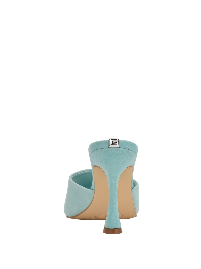 Light Blue Women's Guess Hambree Suede Heels | 8241907-UK