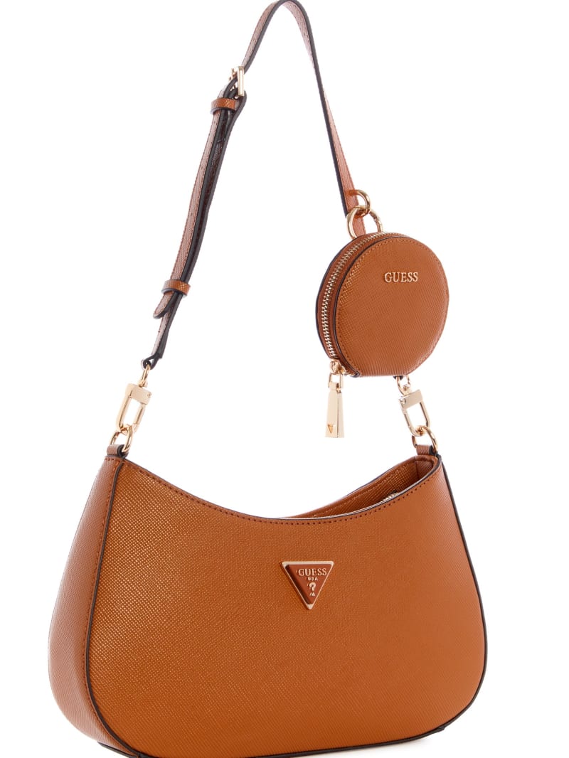 Light Brown Women's Guess Alexie Shoulder Bags | 1924803-FA