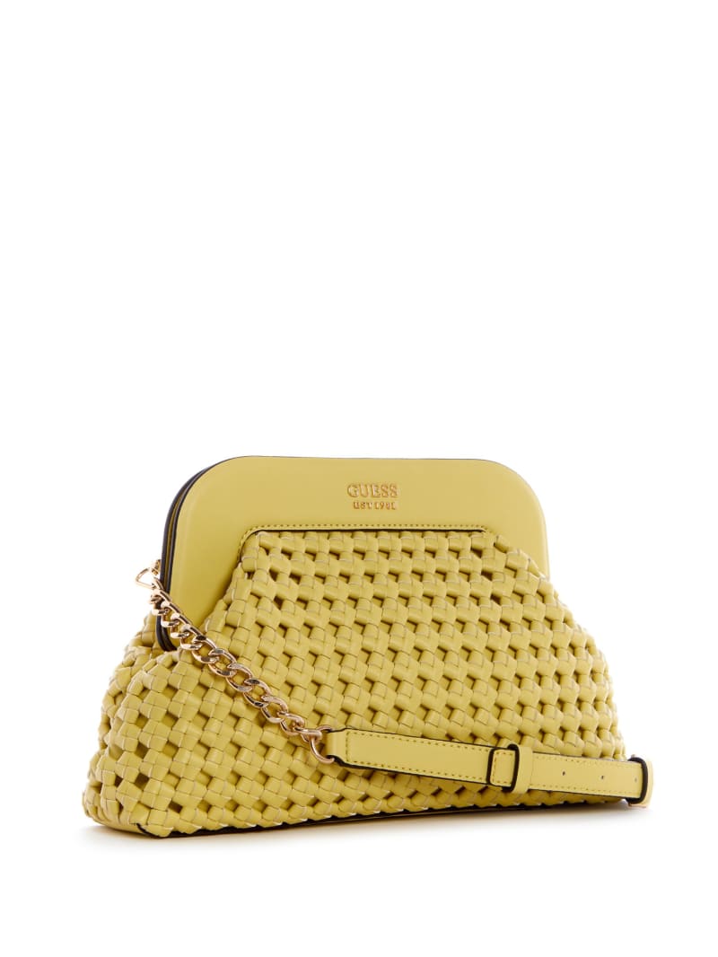 Light Gold Women's Guess Sicilia Frame Clutch Mini Bag | 5872301-YM