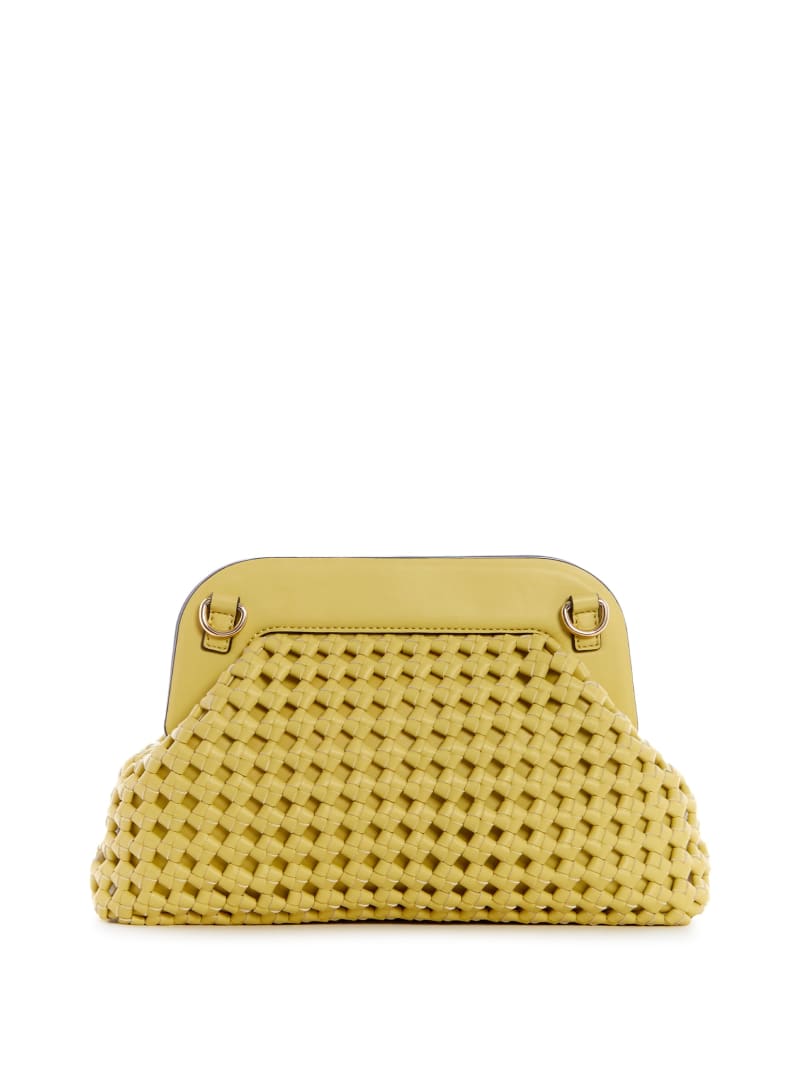 Light Gold Women's Guess Sicilia Frame Clutch Mini Bag | 5872301-YM