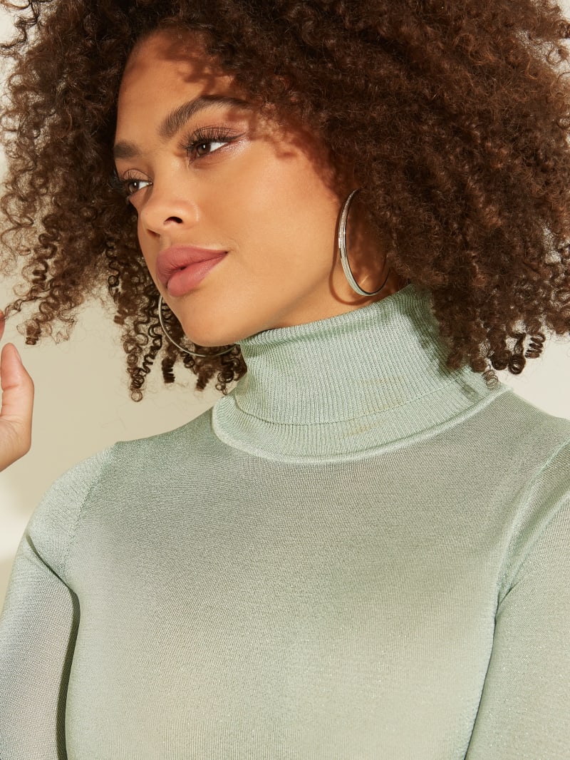 Light Green Women's Guess Cathy Turtleneck Sweaters | 5762309-AW