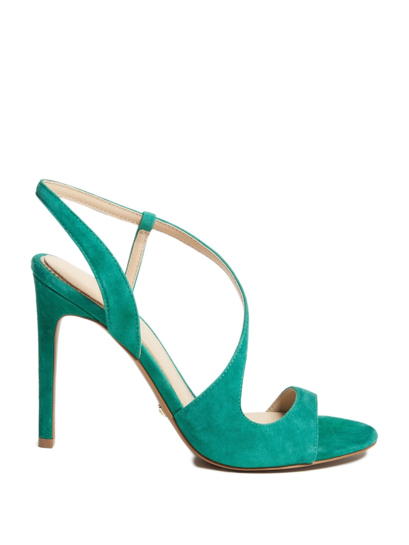 Light Green Women's Guess Futura Curve Sandals | 2108356-FV