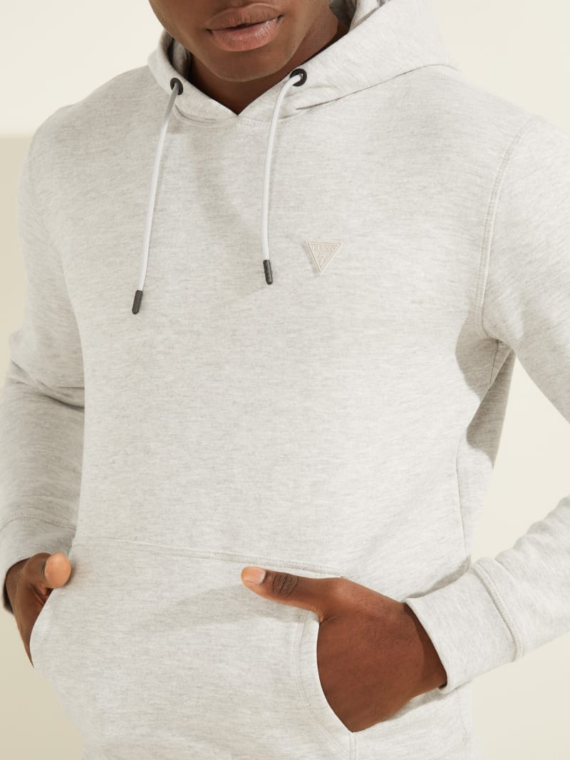 Light Grey Men's Guess Eco Aldwin Hoodie | 5201843-XD