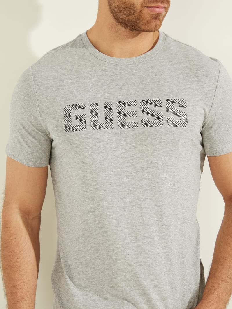 Light Grey Men's Guess Magick Logo Tee T Shirts | 4538927-QK