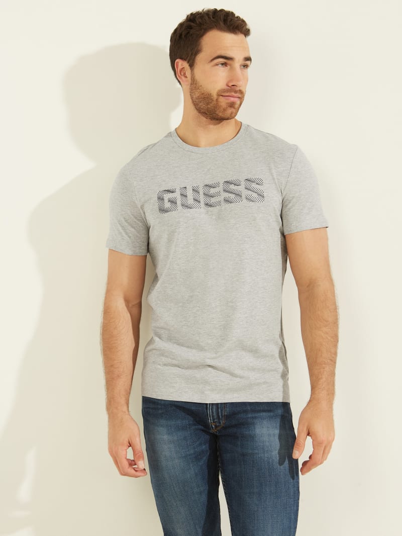 Light Grey Men\'s Guess Magick Logo Tee T Shirts | 4538927-QK