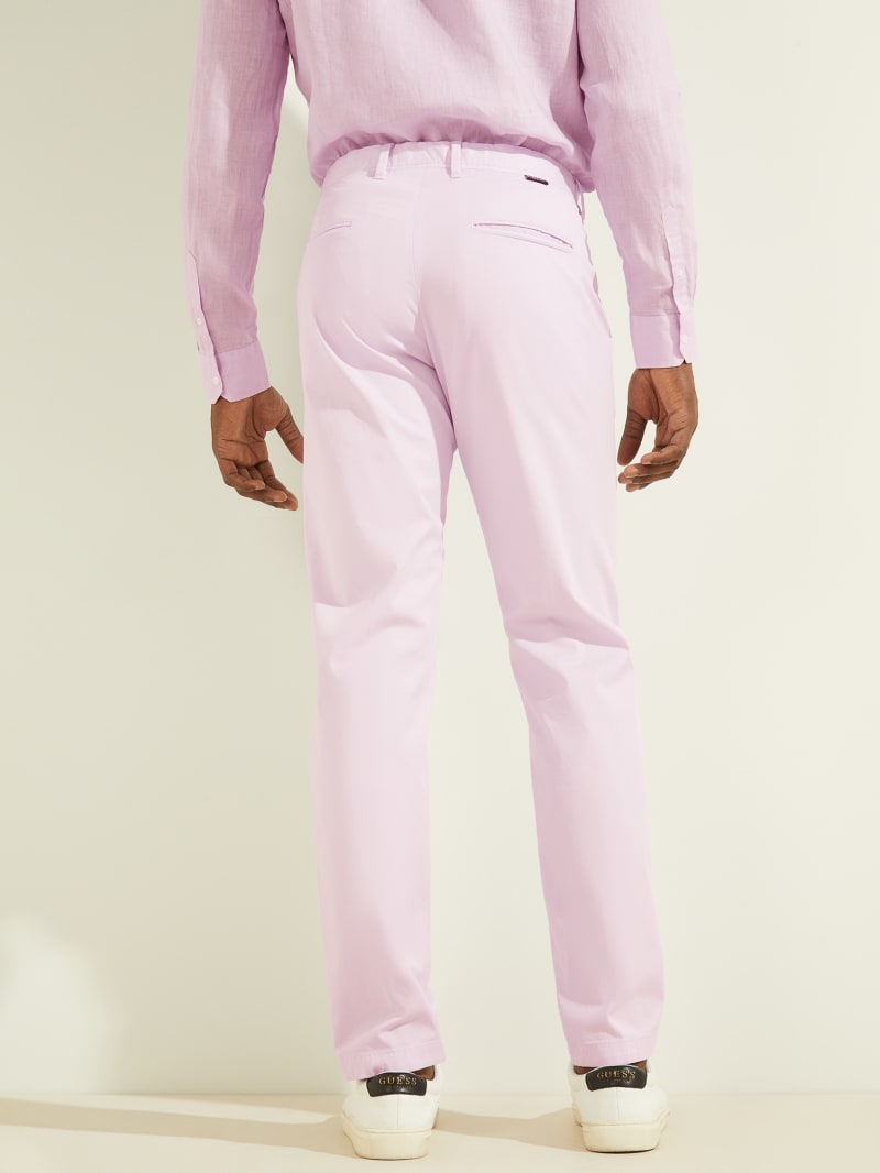 Light Purple Men's Guess Eco New Original Chino Pants | 1496523-EW