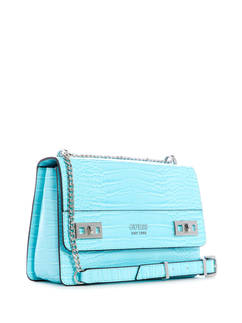 Light Turquoise Women's Guess Katey Convertible Crossbody Bags | 1324986-TO