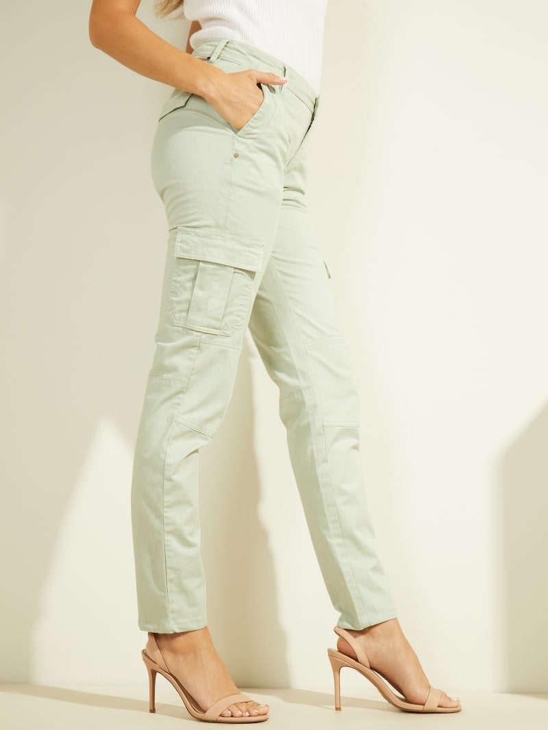 Light Turquoise Women's Guess Sexy Cargos Pants | 5694078-OS