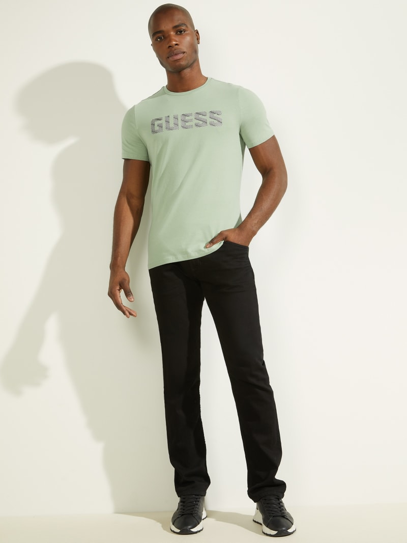 Mint Men's Guess Magick Logo Tee T Shirts | 5062318-AM