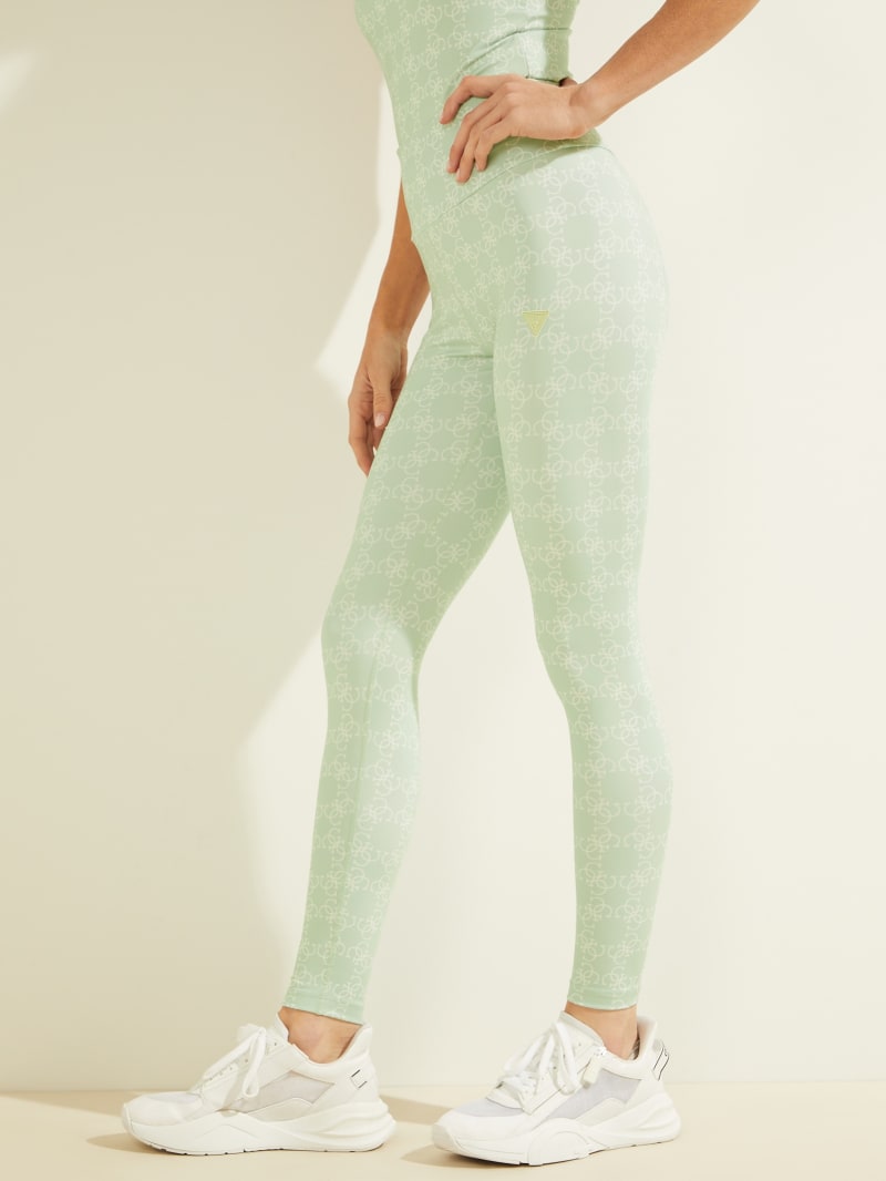 Mint Women's Guess Caitlin Logo Leggings Pants | 0813746-TS