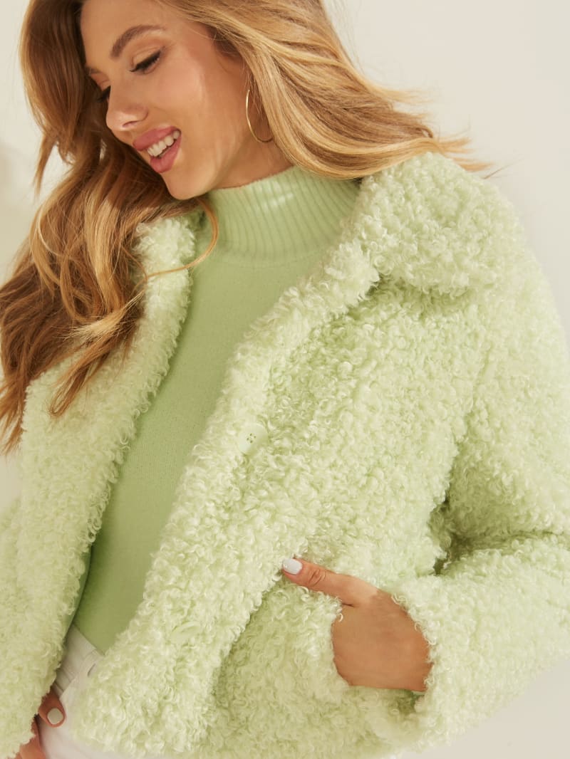 Mint Women's Guess Fluffy Teddy Coats | 4150683-DW