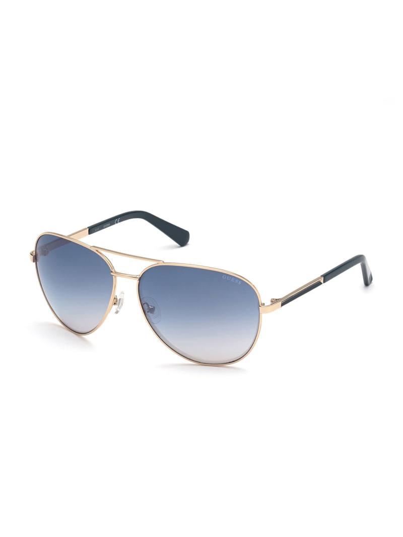 Multicolor Men's Guess Greg Aviator Sunglasses | 0946538-UW