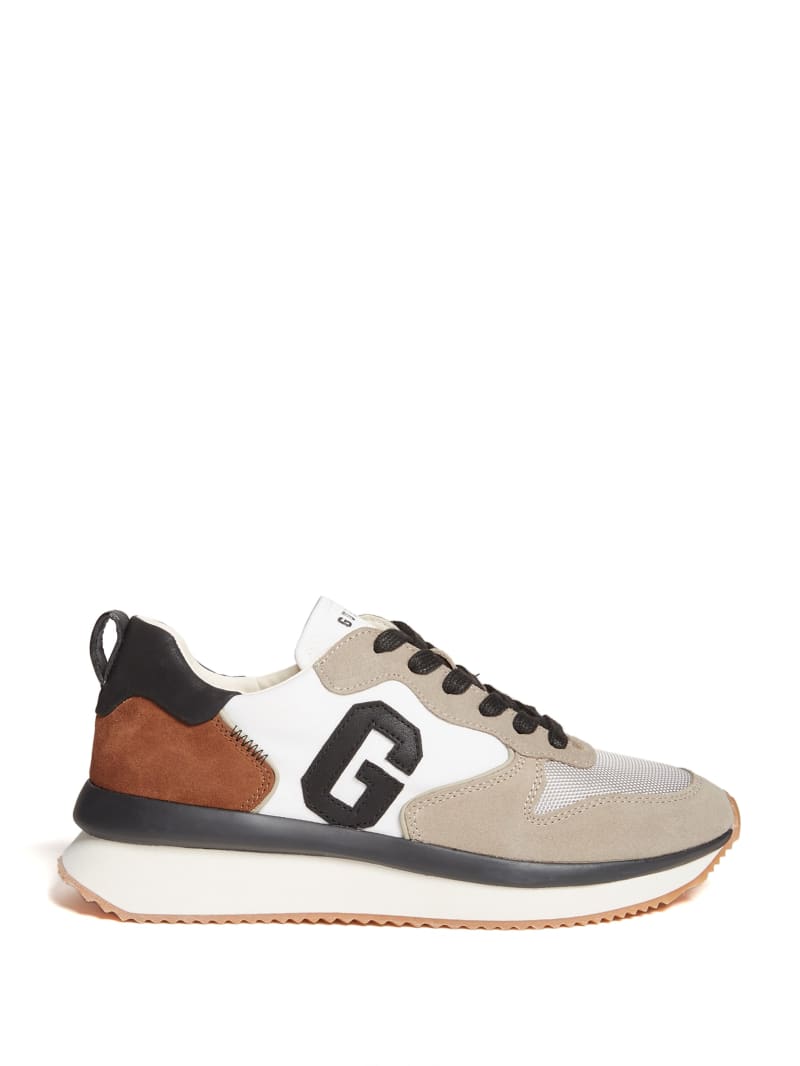 Multicolor Men's Guess Made Faux-Suede Sneakers | 2379841-HN