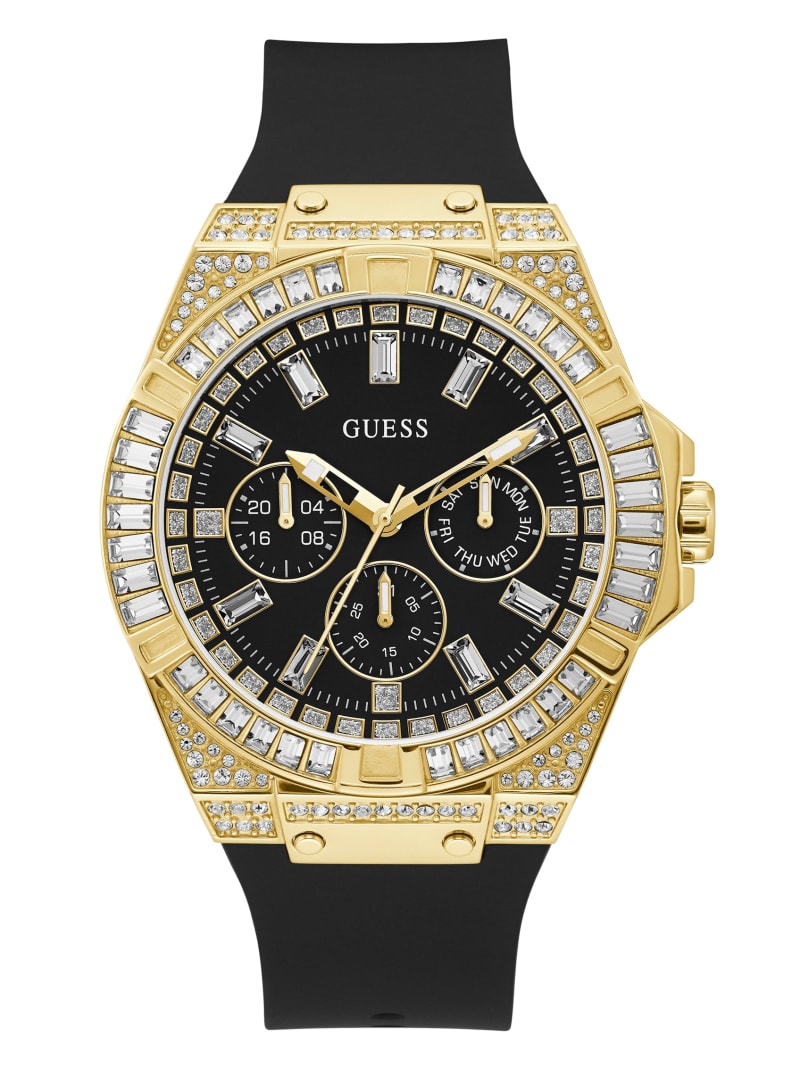 Multicolor Men's Guess Oversized Gold-Tone Multifunction Watches | 8495132-NC