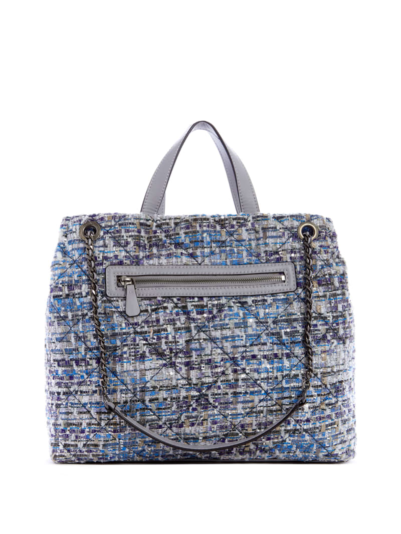 Multicolor Women's Guess Cessily Girlfriend Tote Bags | 4126785-KU