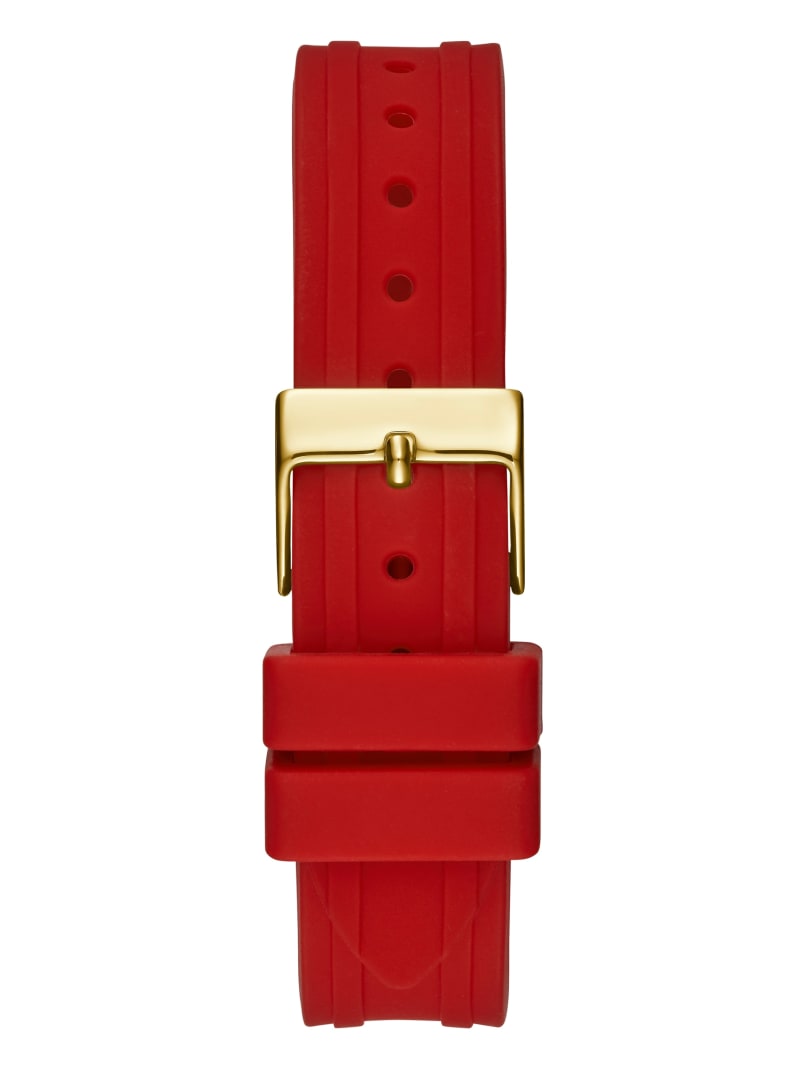 Multicolor Women's Guess Gold-Tone and Red Analog Watches | 4035916-DM