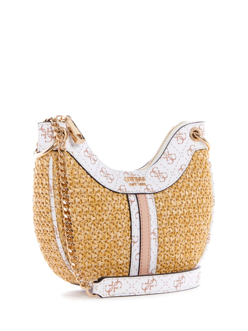 Multicolor Women's Guess Kasinta Raffia Mini Bag | 7642105-RI