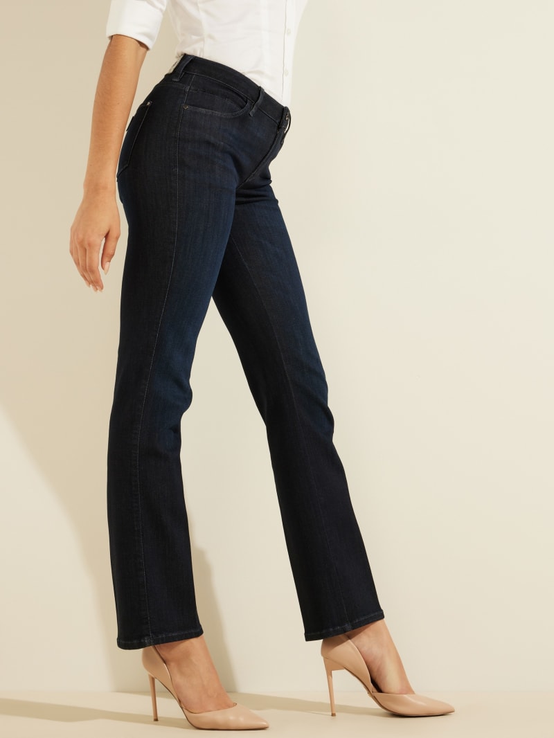 Navy Women's Guess Eco Sexy Straight Pants | 4918527-ET