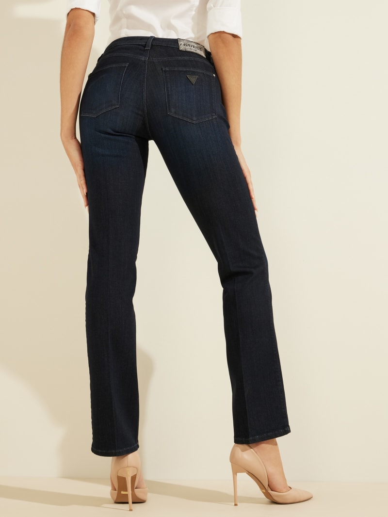 Navy Women's Guess Eco Sexy Straight Pants | 4918527-ET